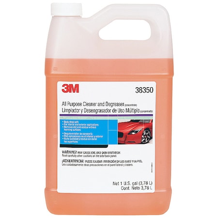 3M All Purpose Cleaner and Degreaser, 1 gal Bottle, Solvent Based, Nonflammable, Chlorinated, 38350 38350