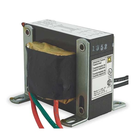 Square D Control Transformer, 50 VA, Not Rated, 120V AC, 480V AC 9070EL1D9