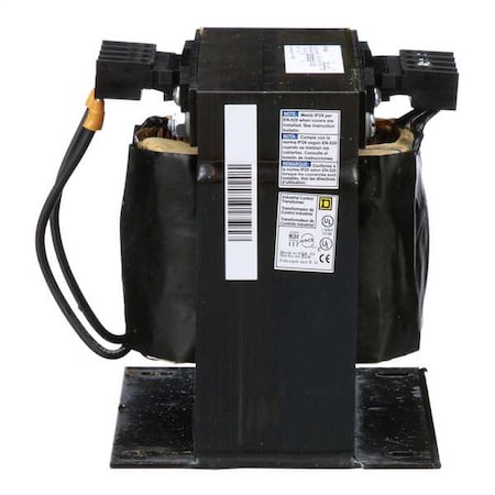 Square D Control Transformer, 1 kVA, Not Rated, 120V AC, 208/230/460V AC 9070T1000D20