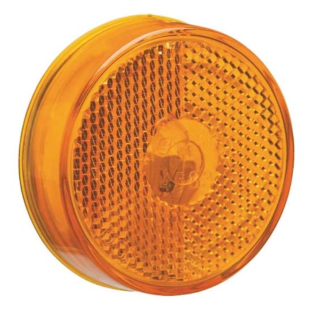 GROTE Marker Lamp, Reflector, 2-1/2 In, Yellow 45833