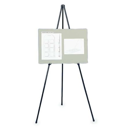 Quartet Portable Folding Easel 63"x34", Black 27E
