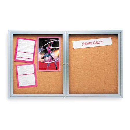 Quartet Enclosed Bulletin Board 36" x 24" 2363L
