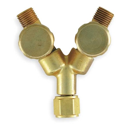 Miller Electric Two Hose Manifold, Y Shaped, For Oxygen NE135B