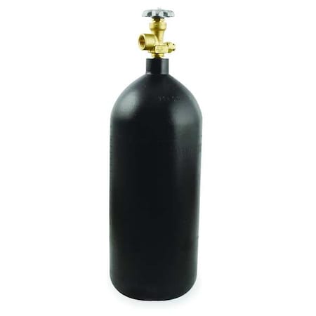 Uniweld Empty Fuel Cylinder, Nitrogen, 40 cu ft, CGA 580, 22.5 in H N40