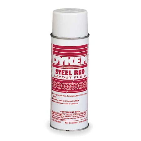 DYKEM Layout Fluid, Red, 12 Oz. Net 80096