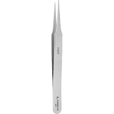 Excelta Tweezers, SS, 4 3/4" L, Straight, Point 2-SA-PI