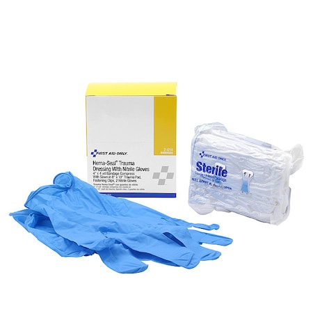 First Aid Only Dressing, Sterile, White, No, Gauze, Unitized 2-014