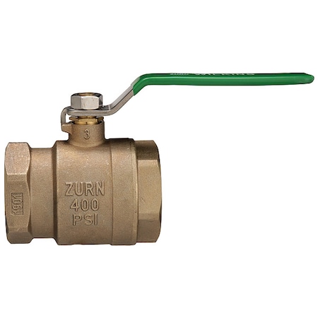 Wilkins Manual 2-Way Ball Valve, NPT, Bronze 112-850TXL