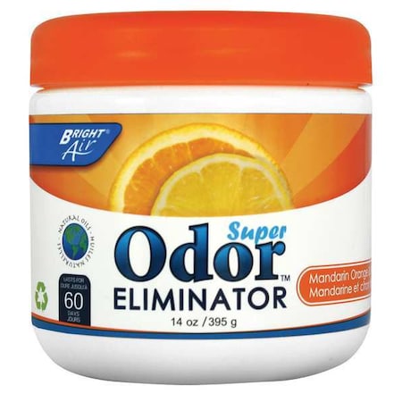 Bright Air Deodorizer, 14 oz., Plastic Jar, PK6 BRI 900013