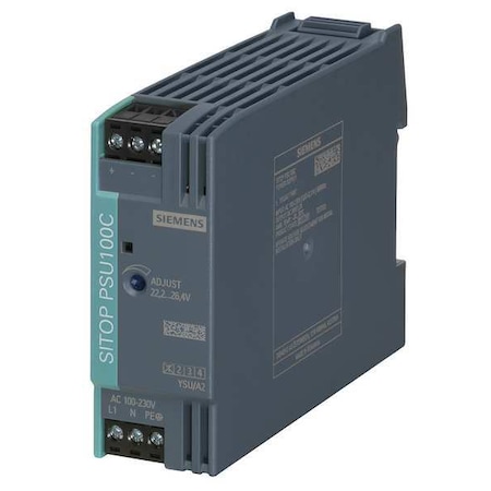 Siemens DC Power Supply, 110/300V DC; 85/264V AC, 12V DC, 24 W, 2 A, DIN Rail 6EP13215BA00