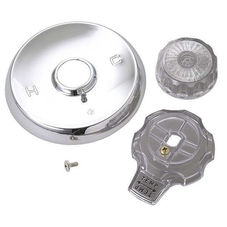 Brasscraft Tub and Shower Tub/Shower Trim Kit, 1, Handle Finish: Clear Acrylic, Trim Finish: Chrome SKD0210