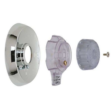 Brasscraft Tub and Shower Tub/Shower Trim Kit, 1, Handle Finish: Clear Acrylic, Trim Finish: Chrome SKD0218