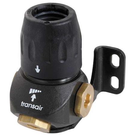 Transair 3 Port Wall Bracket, Brass, Black 6696 25 22GR