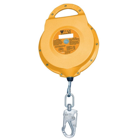 Miller Self Retracting Lifeline, 50 ft., Gold TR50-Z7/50FT