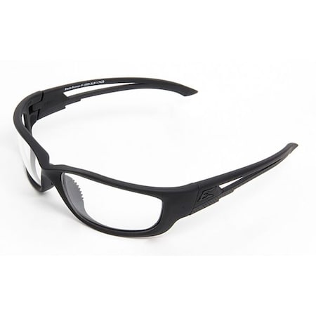 Edge Eyewear Blade Runner XL Vapor Shield, Safety Glasses, Anti-Scratch, Clear Lens, Black Frame, Full-Frame SBR-XL611