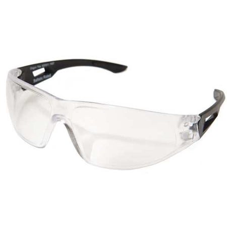 Edge Eyewear Dragon Fire, Safety Glasses, Anti-Fog & Anti-Scratch, Clear Lens, Black Frame, Frameless XDF611