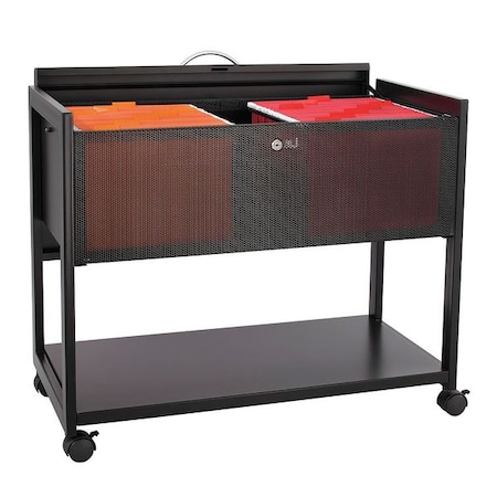 Safco Mobile File, w/Locking Top 5353BL