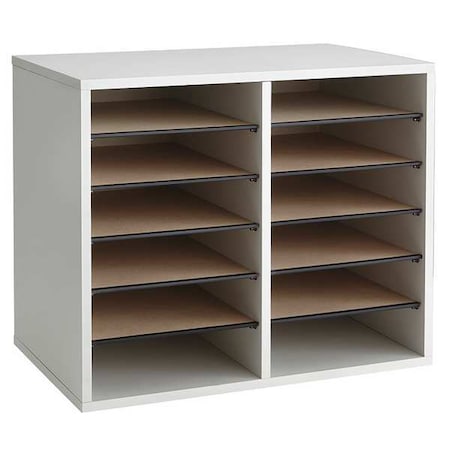 Safco Adjustable Literature Organizer, Gray 9420GR