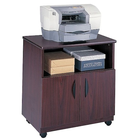 Safco Mobile Machine Stand, Mahogany 1850MH