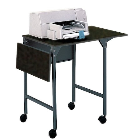 Safco Machine Stand w/Drop Leaves, Black 1876BL