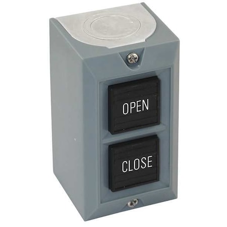Dayton Push Buttn Cntrol Station, 2NO, Open/Close 20C792