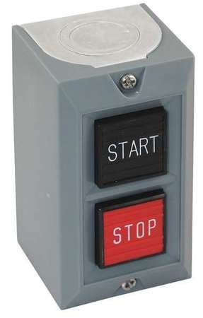 DAYTON Push Button Control Station, 1NO/1NC, 25mm 20C794
