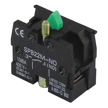 Dayton Contact Block, 10 A, NO 20C816