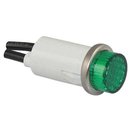 Zoro Select Raised Indicator Light, Green, 24V 20C843