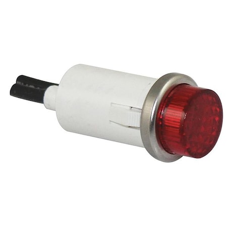 Zoro Select Raised Indicator Light, Red, 12V 20C844
