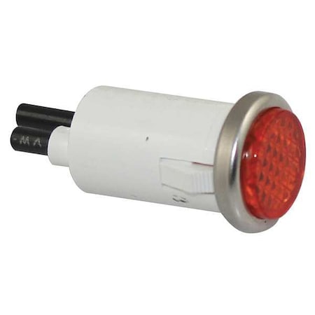 Zoro Select Flush Indicator Light, Amber, 120V 20C847