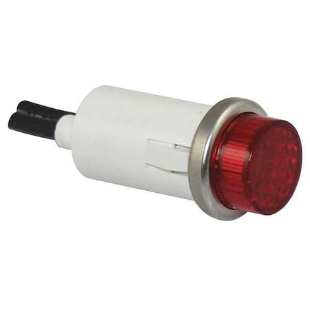 Zoro Select Raised Indicator Light, Red, 240V 20C856