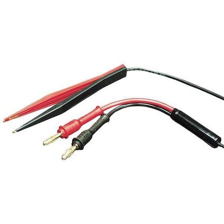 B&K Precision Tweezer Test Leads, Red/Black, Silicone TL 8