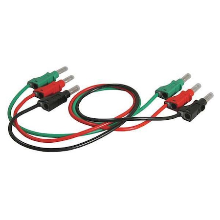 B&K Precision Hook Clip Test Leads, Red/Black/Green, PVC TL 9160