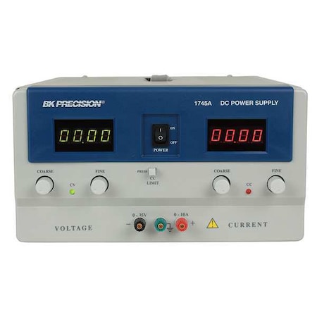 B&K Precision DC Power Supply, Single Output, 0 to 35VDC 1745A