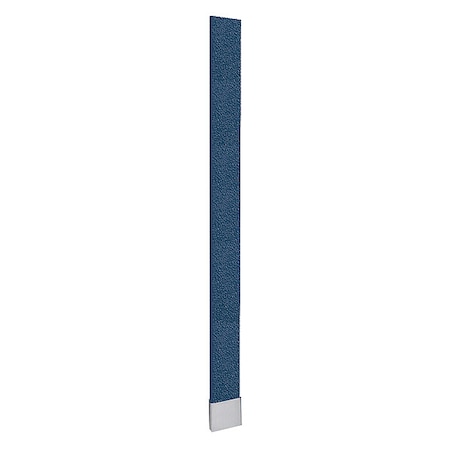 Asi Global Partitions 82" x 10" OHB Toilet Partition Pilaster, Polymer, Blue 40-90871053-9509