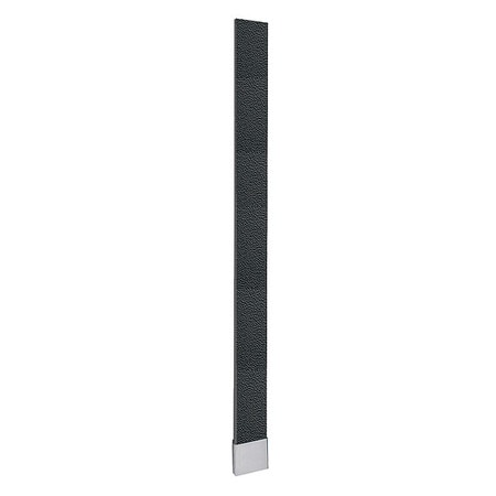 ASI GLOBAL PARTITIONS 82" x 10" OHB Toilet Partition Pilaster, Polymer, Black 40-90871053-9205