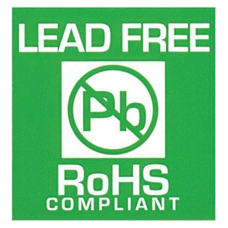 Scs Label, Green/White, 1-3/4in.Hx1-3/4in.W ROHSLABEL