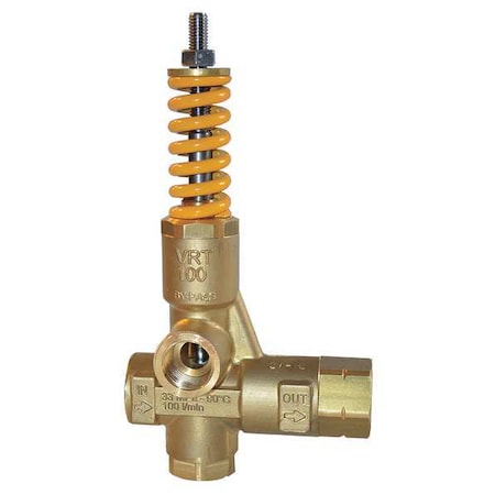 Mecline Unloader Valve, 26.4 gpm, 4800 psi, Brass VRT100-330