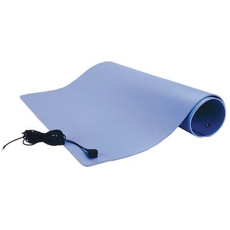 Scs Dissipative Floor Mat, Blue, 2 x 3 ft. TM2436L3BL-L