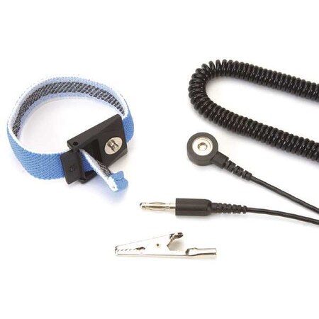 Scs Static Control Wrist Strap, Blue, Fabric WBB-AFWS61M