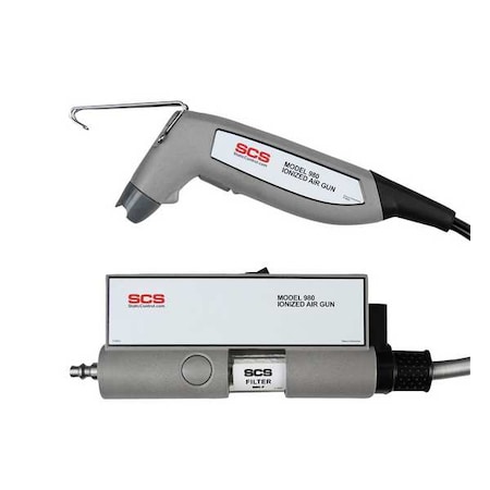 Scs Ionizing Air Gun, 120VAC, 7ft.L, Gray/Black 980
