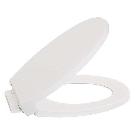 Centoco Toilet Seat With Cover, Top-Mounted Hinge, Round, White 1400SC-001