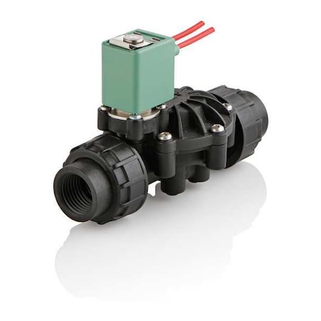 ASCO 24V DC Polymide, Polyphenylene Ether Solenoid Valve, Normally Closed, 3/4 in Pipe Size K212A043L1100F1