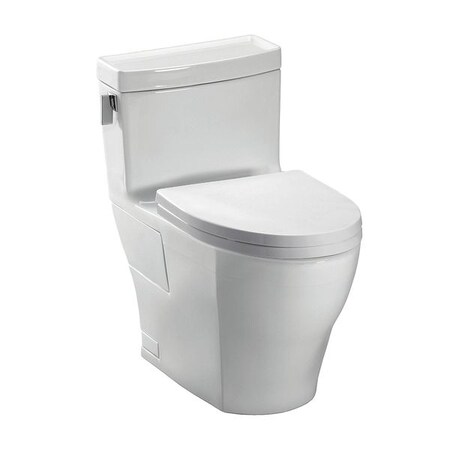 Toto Tank Toilet, 1.28 gpf, Tornado Flush, Floor Mount, Elongated, Cotton MS624214CEFG#01