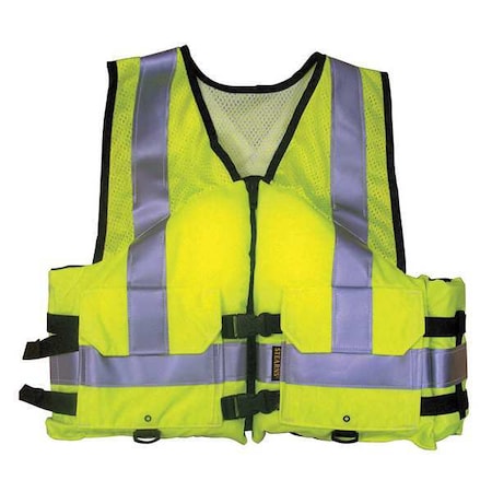 Stearns Work Zone Life Vest, Flotation Foam, 3XL 3000001123