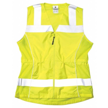 Kishigo Medium Women's High Visibility Vest, Lime 1521-M