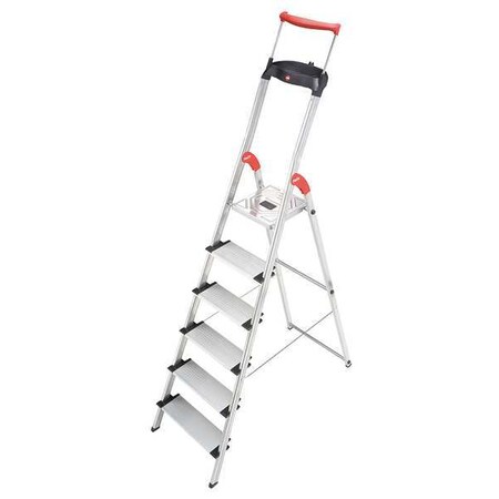 Hailo 6 ft. 1" Aluminum 330 lb. Platform Stepladder, Type Not Rated 8030-627