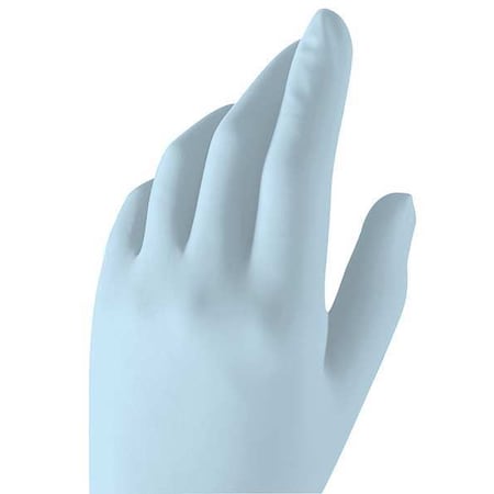 Ansell MicroTouch 430, Disposable Gloves, 5.00 to 5.99 mil Palm, Nitrile, Powder-Free, S (7), 200 PK, Blue 313021
