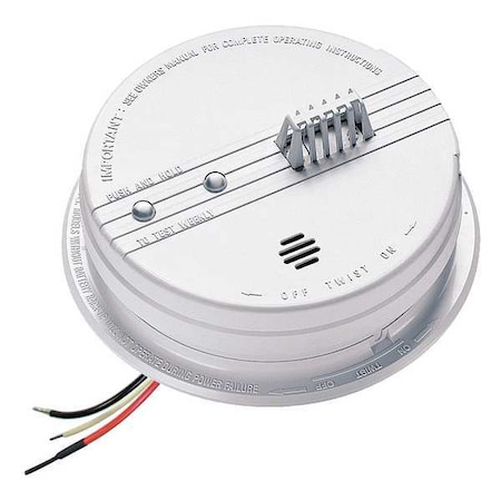 Kidde Heat Alarm, 85 dB at 10 ft, 120V AC, 9V, Thermistor Battery Backup: Yes HD135F