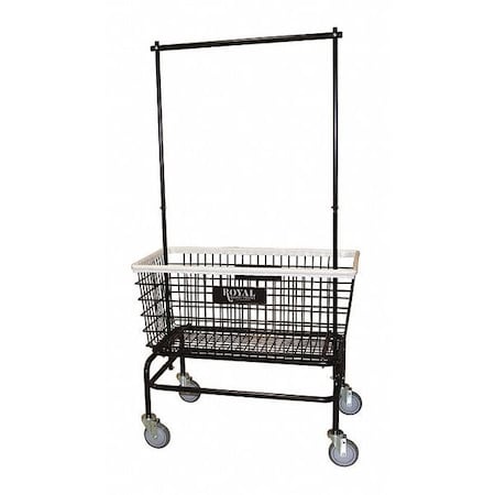 Royal Basket Trucks Laundry Hamper Cart, Black, 500 lb. G33-BKX-W2A-5UNN